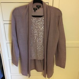 Talbots Sequin sweater twin set